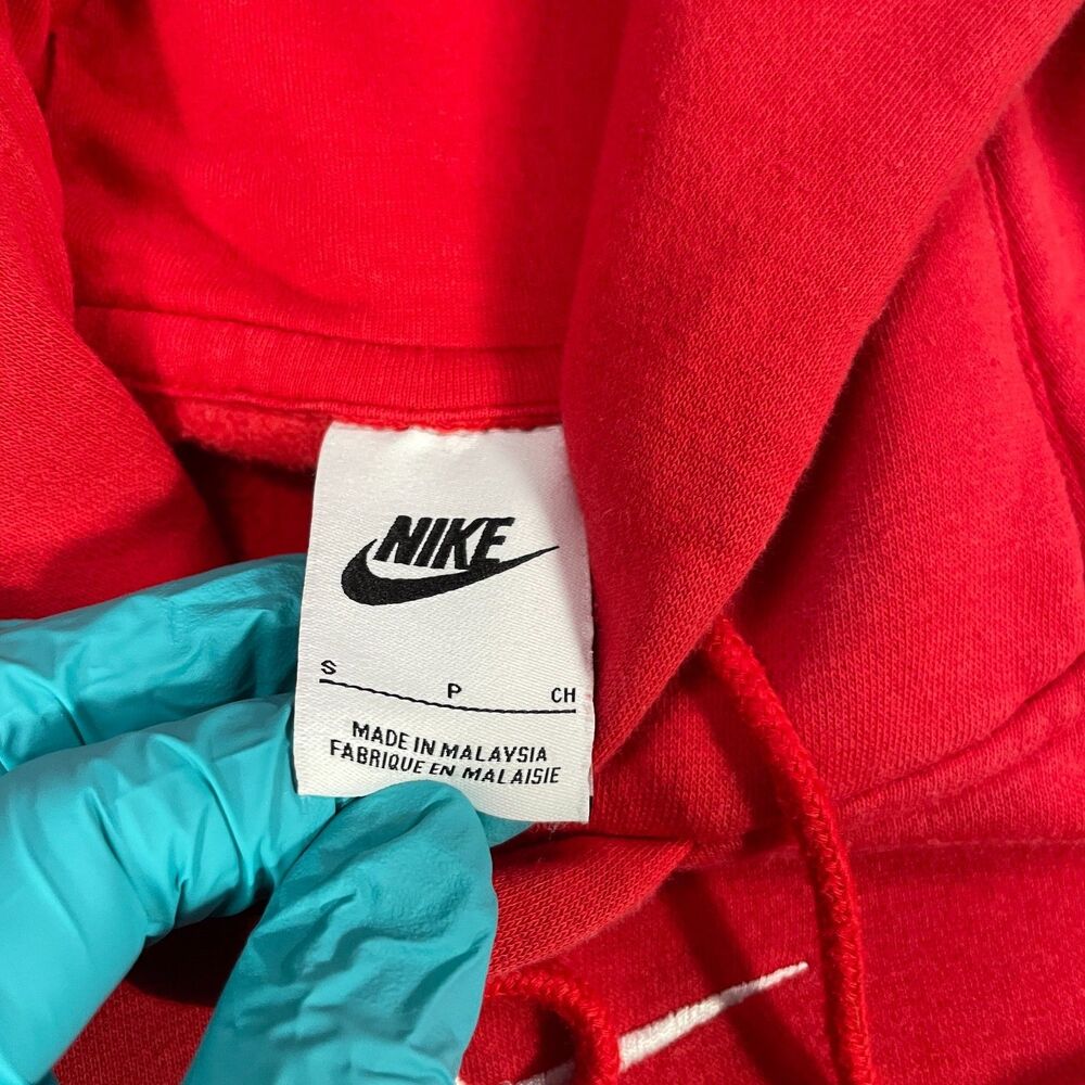 Nike Phoenix Fleece Womens Sz Small Oversized Pullover Hoodie Crop Center Swoosh - Picture 8 of 16